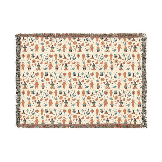 Woven Blanket - Frankenstein Hello Kitty Design