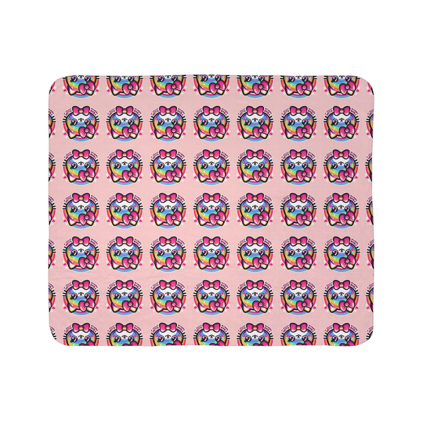 Sherpa Blanket - Hello Kitty Pink Design