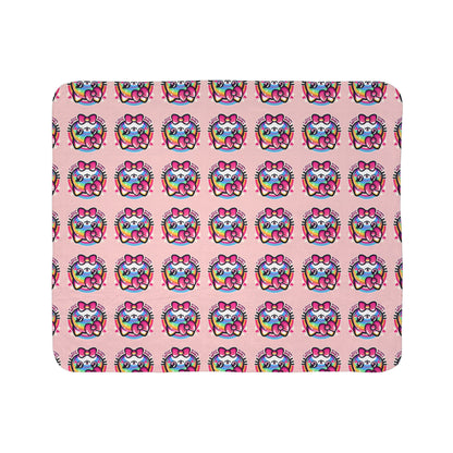 Sherpa Blanket - Hello Kitty Pink Design