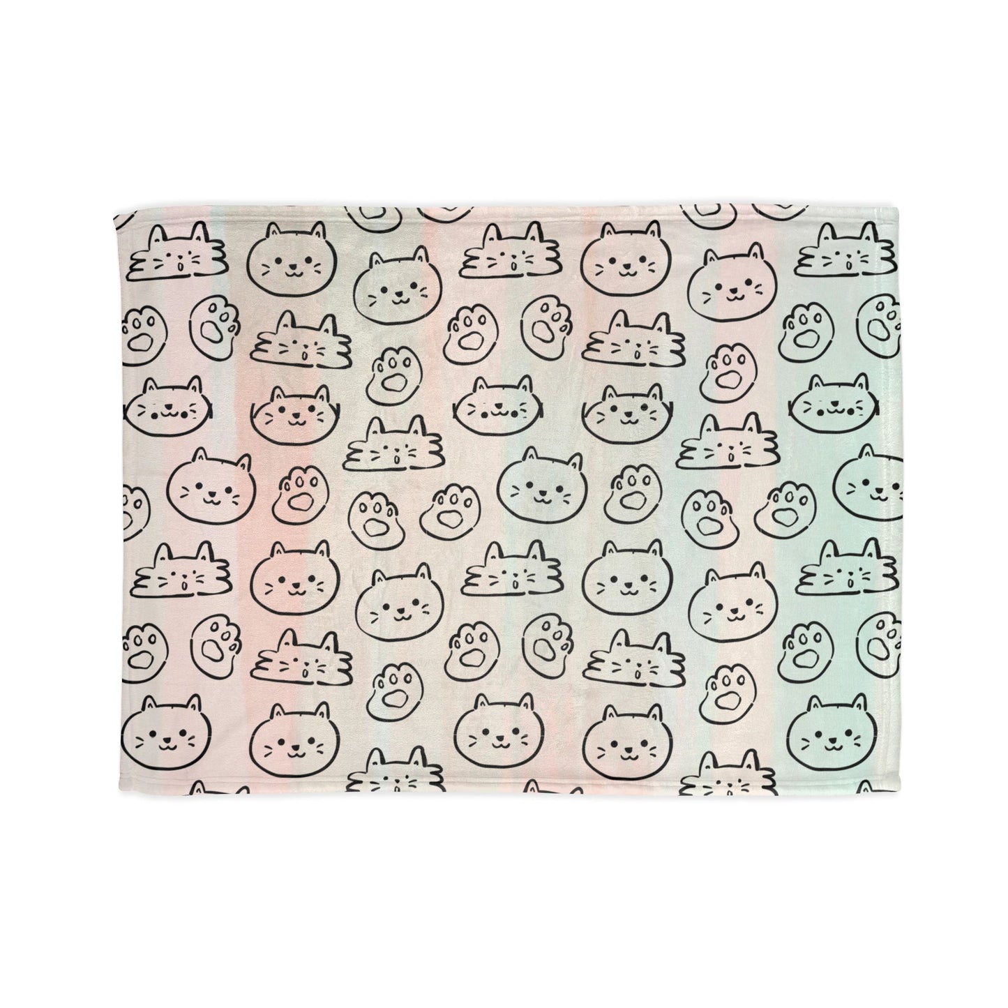 Cozy Cat-Themed and hello kitty blanket Soft Polyester Blanket - Perfect for Cat Lovers and Cozy Nights