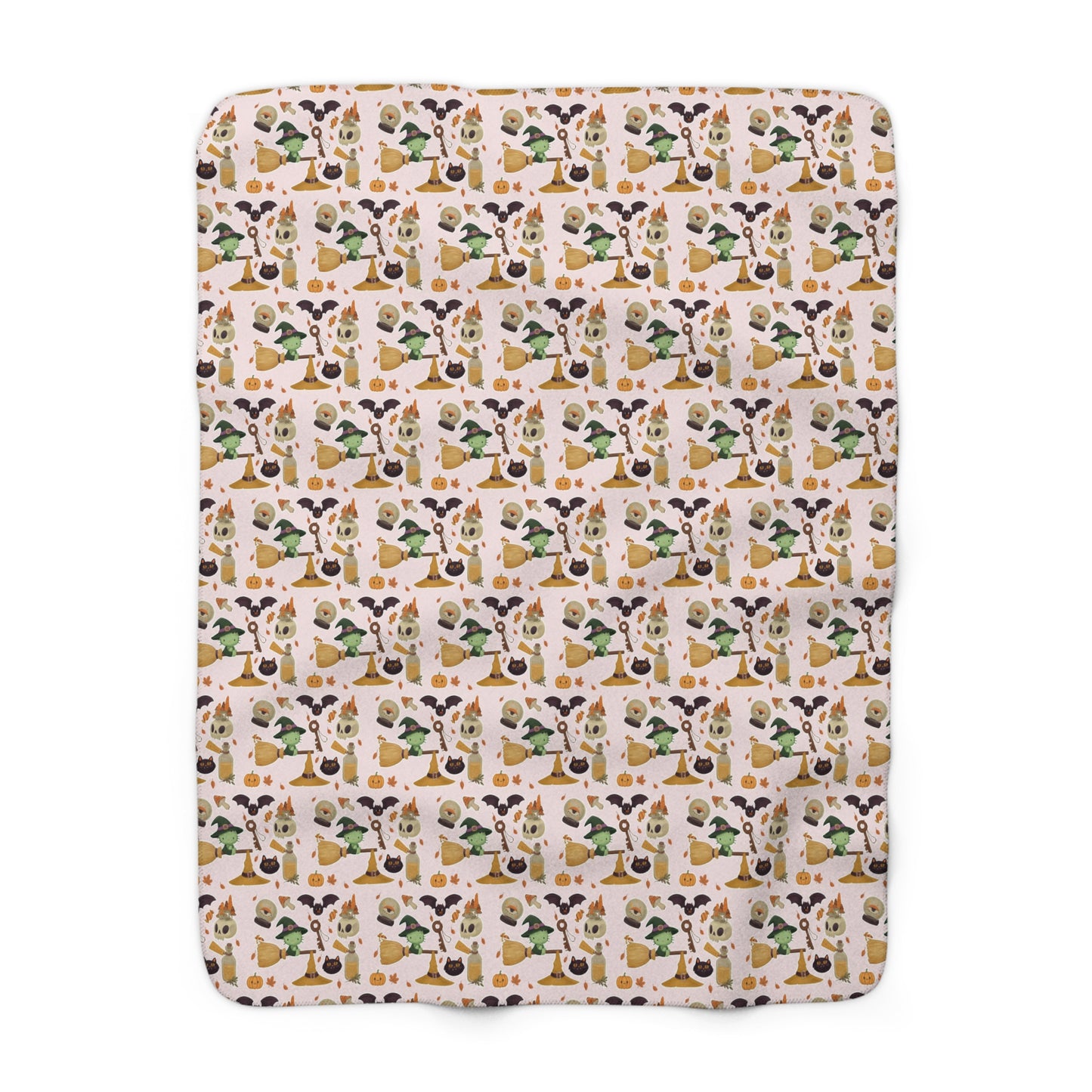 Sherpa Blanket Frankenstein Hello Kitty Pink Design