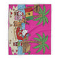Hello Kitty Pink Christmas Arctic Fleece Blanket — Tropical Guinea Holiday Design