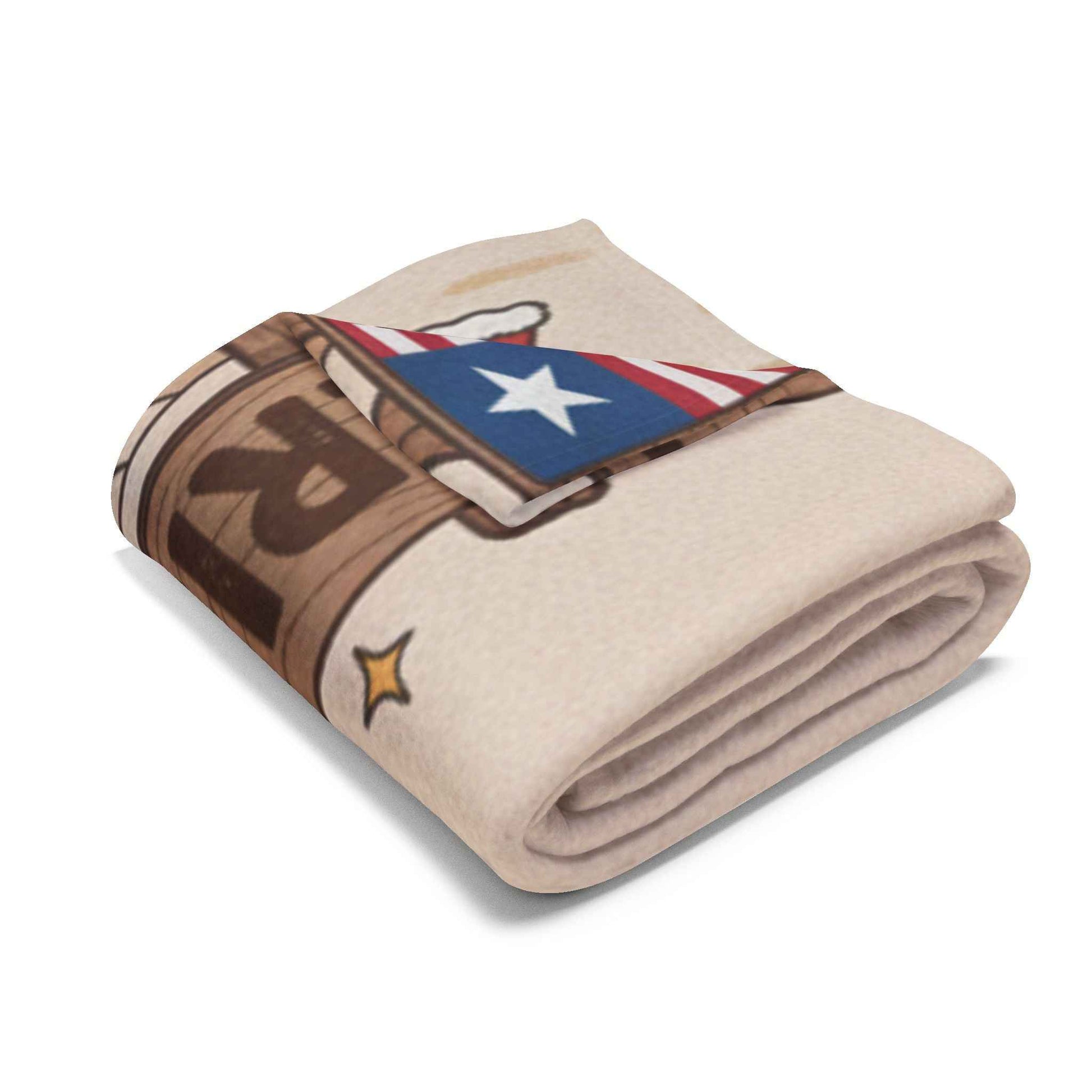 Hello Kitty Tropical Christmas Fleece Blanket — Liberia Beach Holiday Throw