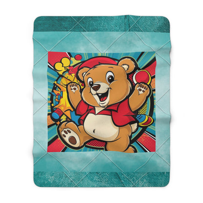 Sherpa Fleece Blanket - Winnie The Pooh Theme