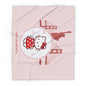 Hello Kitty Valentine Arctic Fleece Blanket – Cute San Francisco Statue of Liberty & Golden Gate Design