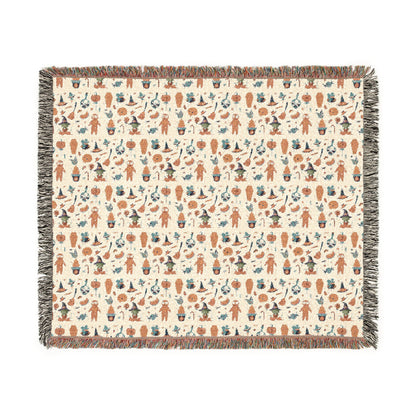 Woven Blanket - Frankenstein Hello Kitty Design