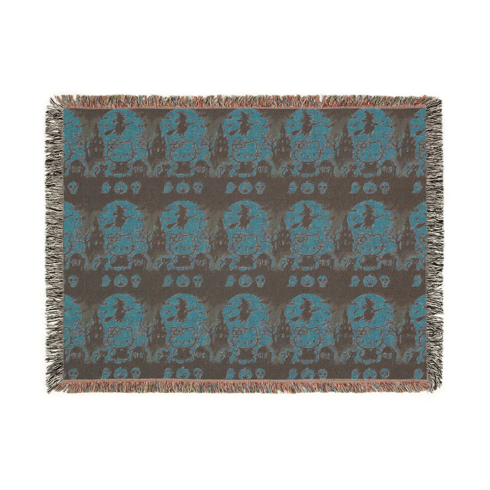 Halloween Woven Blanket - Hello Kitty Orange Blanket for Fans