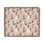 Woven Blanket - Frankenstein Hello Kitty Halloween Pumpkins