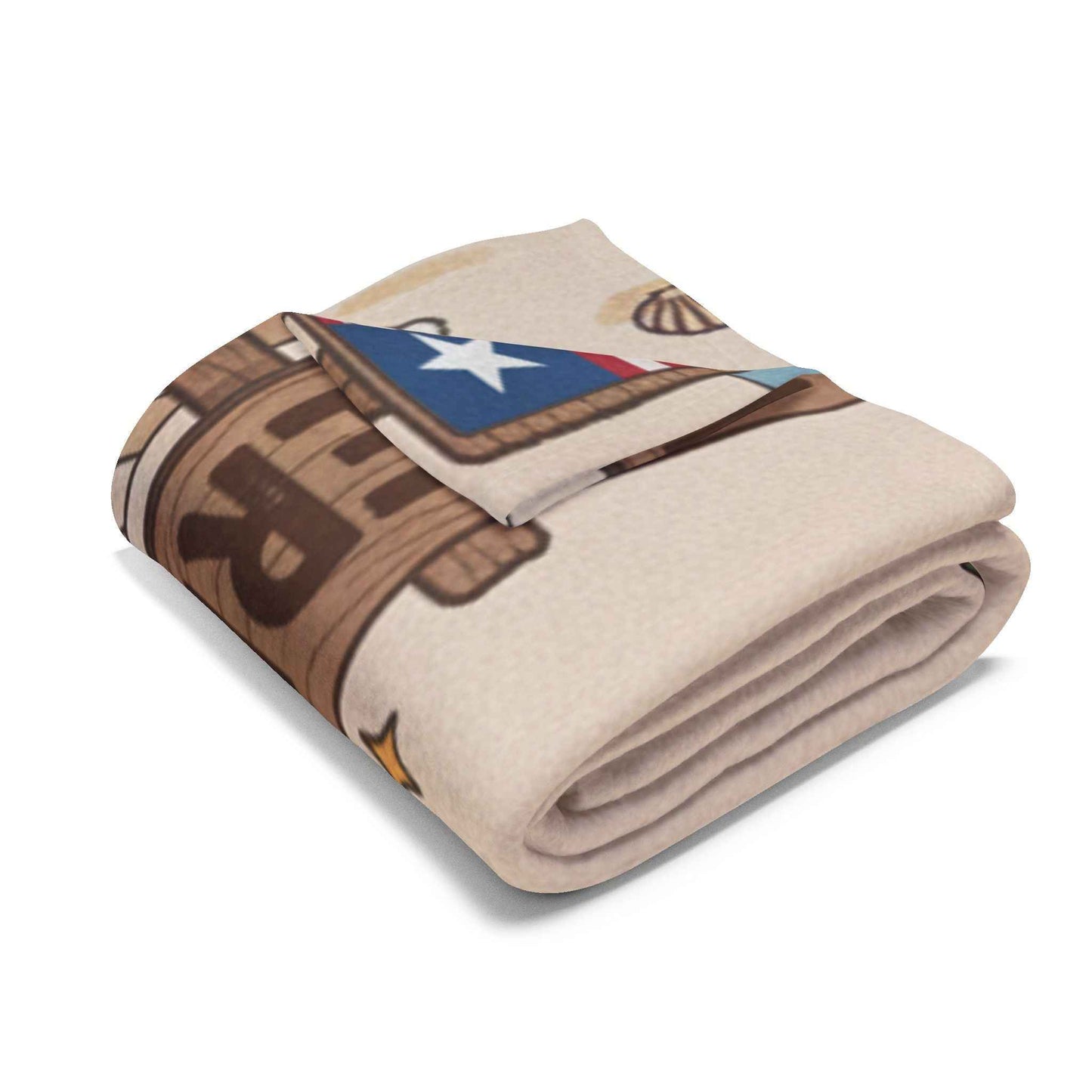 Hello Kitty Tropical Christmas Fleece Blanket — Liberia Beach Holiday Throw