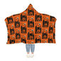 Sherpa Halloween Snuggle Blanket orange hooded
