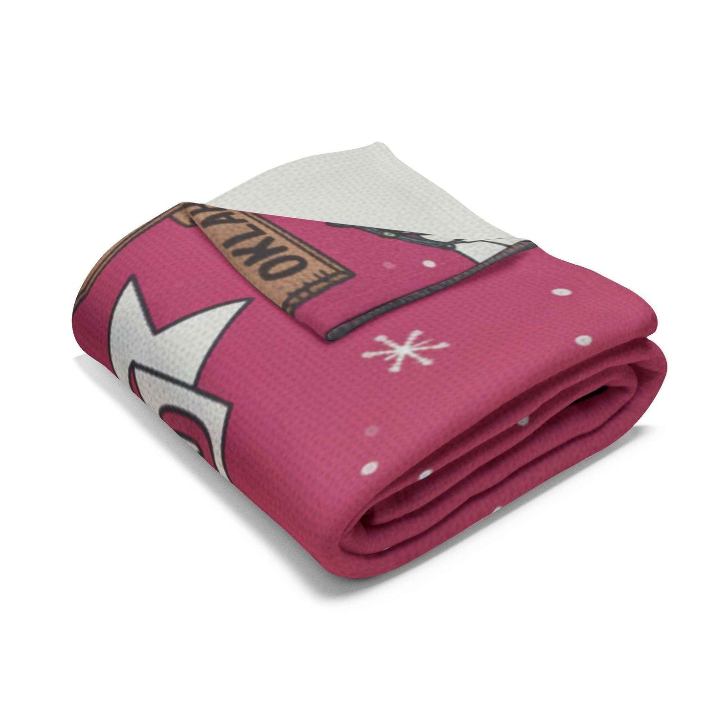 Hello Kitty Pink Christmas Arctic Fleece Blanket — Traveling USA Holiday Throw