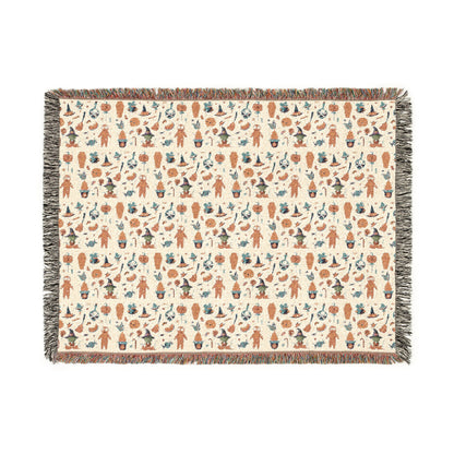 Woven Blanket - Frankenstein Hello Kitty Design