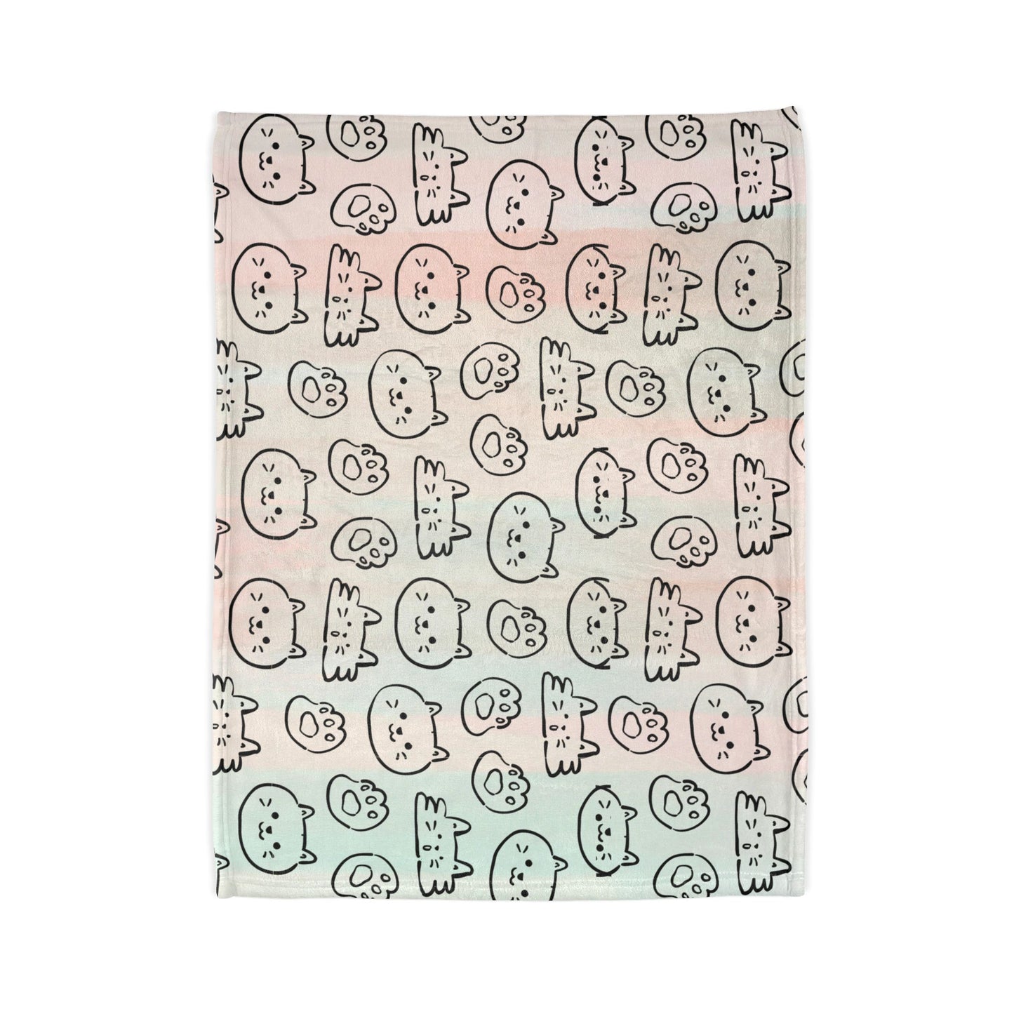 Cozy Cat-Themed and hello kitty blanket Soft Polyester Blanket - Perfect for Cat Lovers and Cozy Nights