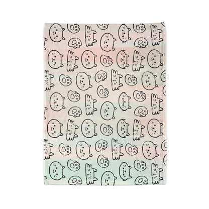 Cozy Cat-Themed and hello kitty blanket Soft Polyester Blanket - Perfect for Cat Lovers and Cozy Nights