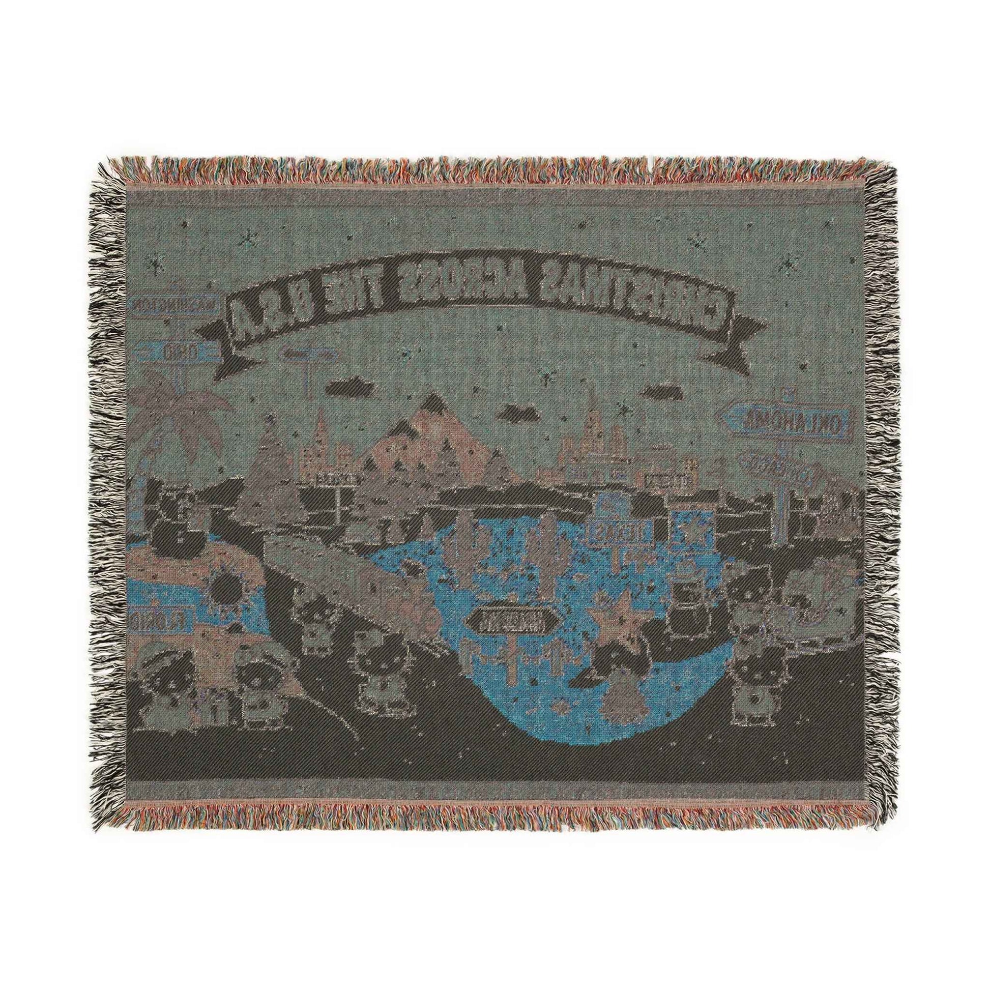 Hello Kitty Pink Christmas Blanket — Cozy Holiday Throw Across USA Design