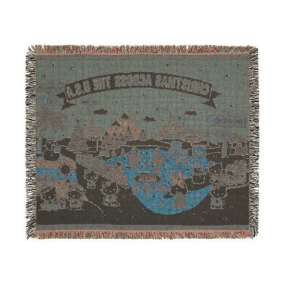 Hello Kitty Pink Christmas Blanket — Cozy Holiday Throw Across USA Design