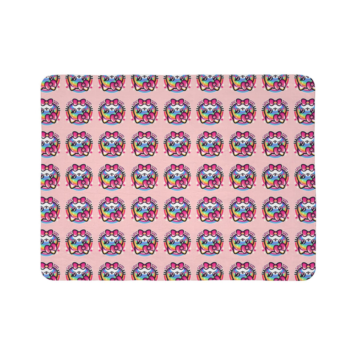 Sherpa Blanket - Hello Kitty Pink Design