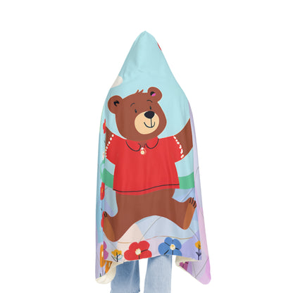 Hooded Snuggle Blanket - Winnie the Pooh Design for Girls and Teens wearable