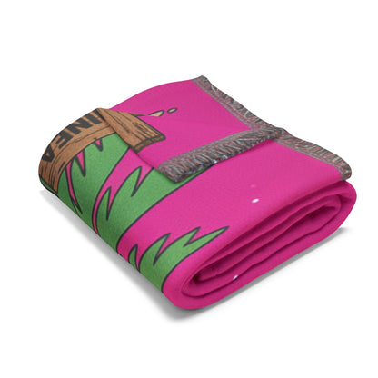 Hello Kitty Pink Christmas Arctic Fleece Blanket — Tropical Guinea Holiday Design