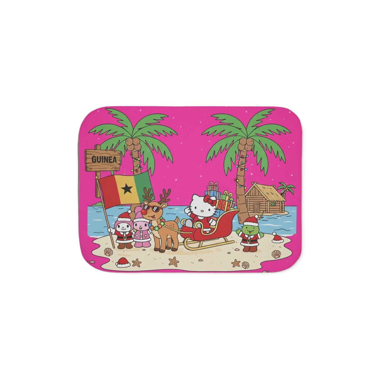 Hello Kitty Christmas Sherpa Blanket Guinea