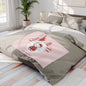 Hello Kitty Valentine Arctic Fleece Blanket – Cute San Francisco Statue of Liberty & Golden Gate Design