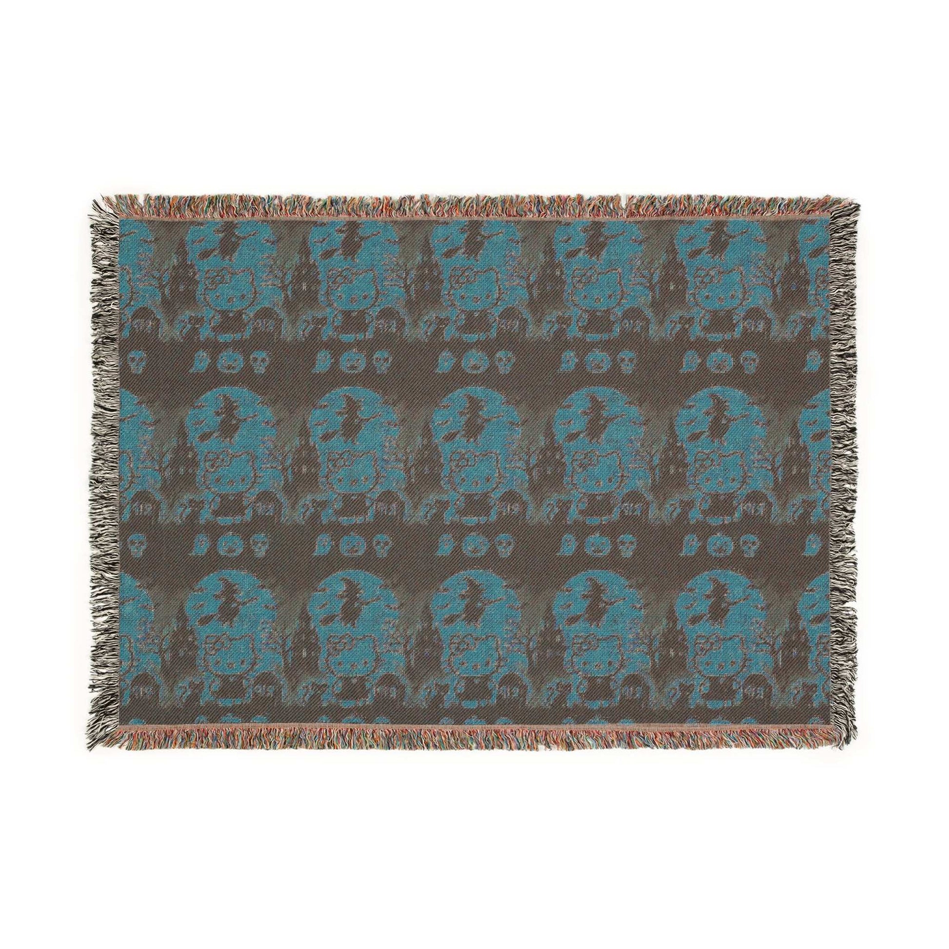 Halloween Woven Blanket - Hello Kitty Orange Blanket for Fans