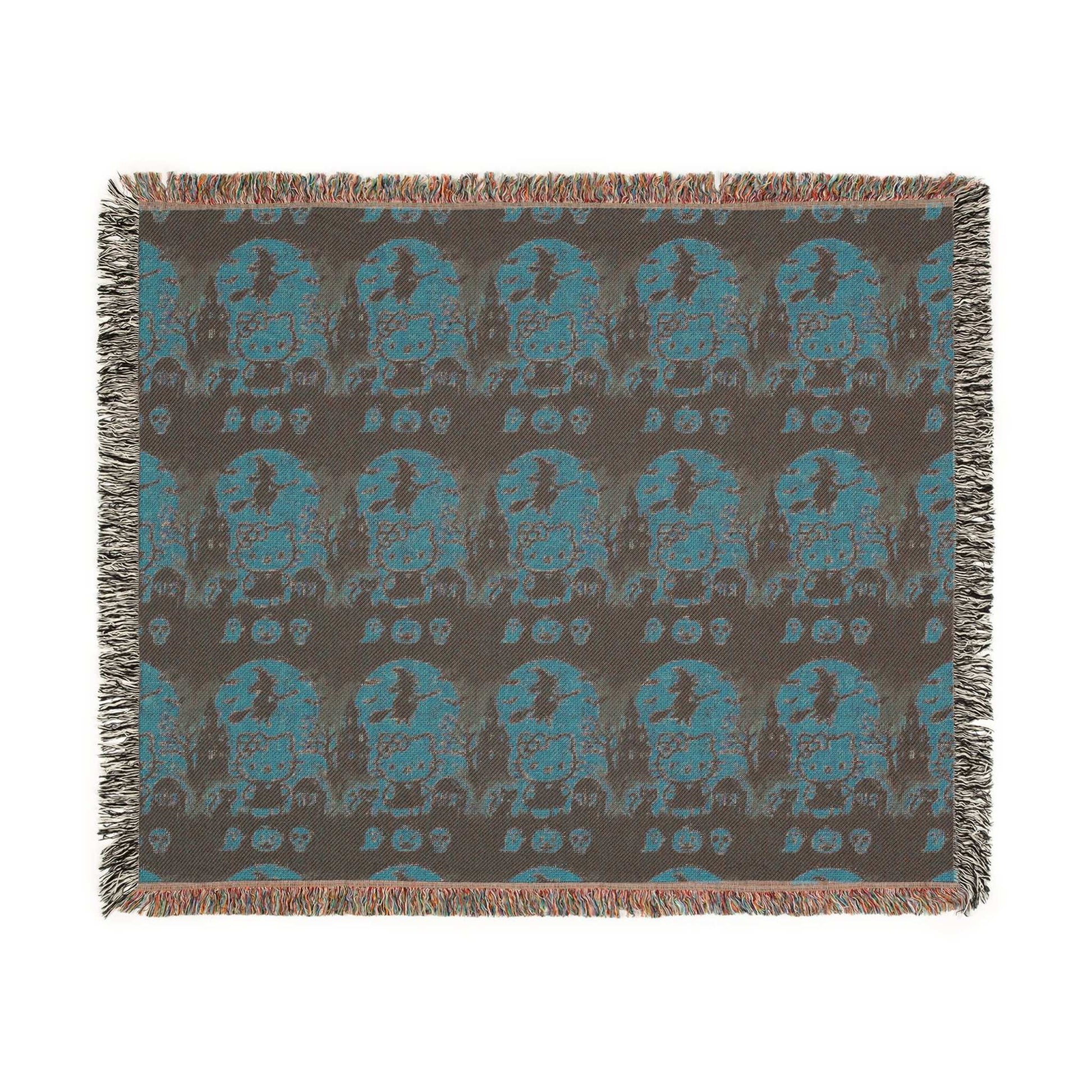 Halloween Woven Blanket - Hello Kitty Orange Blanket for Fans