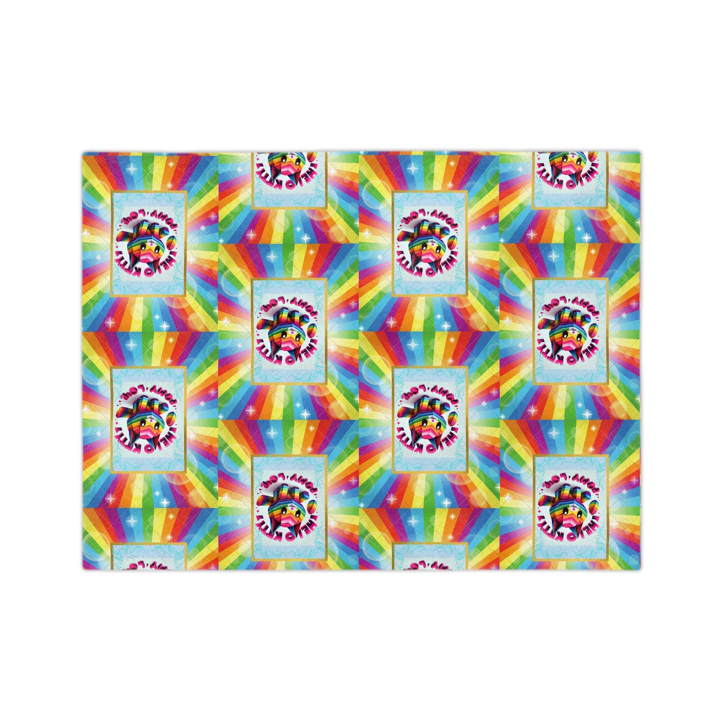 Microfiber Blanket - Hello Kitty Rainbow Design for Teens