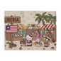 Hello Kitty Tropical Christmas Fleece Blanket — Liberia Beach Holiday Throw